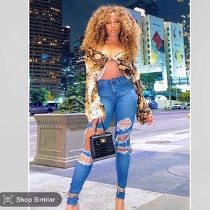 Fashion Nova Beach Bum Jeans